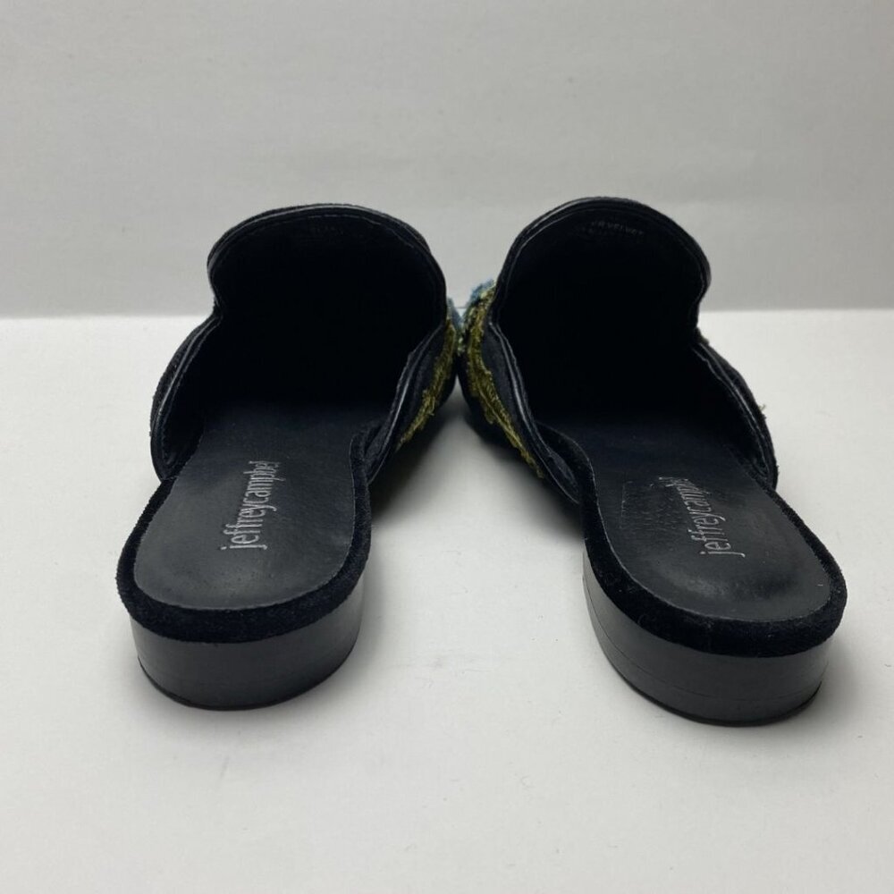 JEFFREY CAMPBELL Claes Applique Velvet Mules Size 8.5 - Picture 4 of 7
